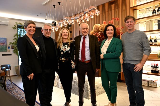 delovno srečanje gospodarskega ministra Matjaža Hana in župana Občine Brda Franca Mužiča