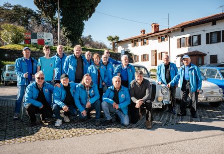 Slavnostna predaja namenu montažnega mostu med vasema Snežeče in Vedrijan