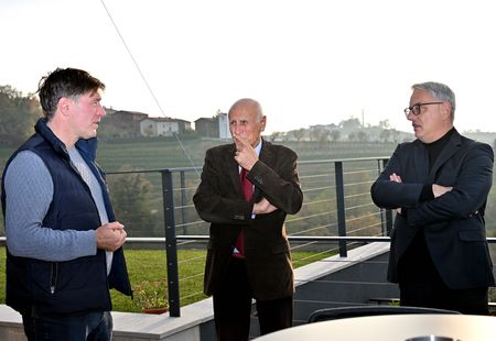 delovno srečanje gospodarskega ministra Matjaža Hana in župana Občine Brda Franca Mužiča