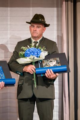 predsednik Lovske družine Dobrovo Edi Sirk