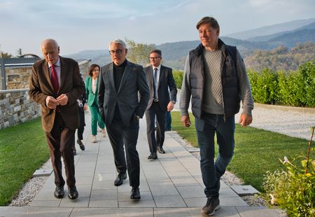 delovno srečanje gospodarskega ministra Matjaža Hana in župana Občine Brda Franca Mužiča