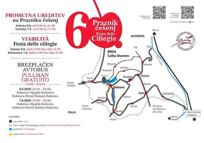 Prometna ureditev na Prazniku češenj